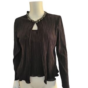 Cachet Jeweled Sweater Set 10 Black